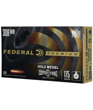 Munición metálica FEDERAL Gold Medal CenterStrike - 308 Win. - 175 grains