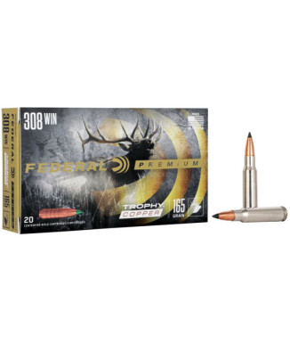Munición metálica FEDERAL Trophy Copper - 308 Win. - 165 grains