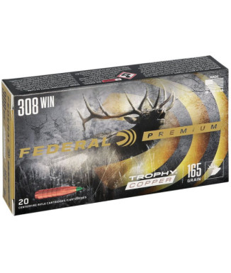 Munición metálica FEDERAL Trophy Copper - 308 Win. - 165 grains