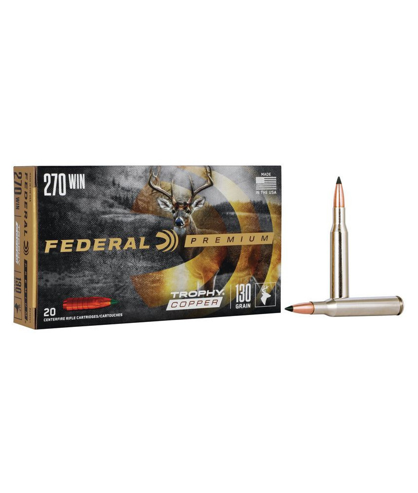 Munición metálica FEDERAL Trophy Copper - 270 Win. - 130 grains