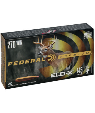 Munición metálica FEDERAL Hornady ELD-X - 270 Win. - 145 grains