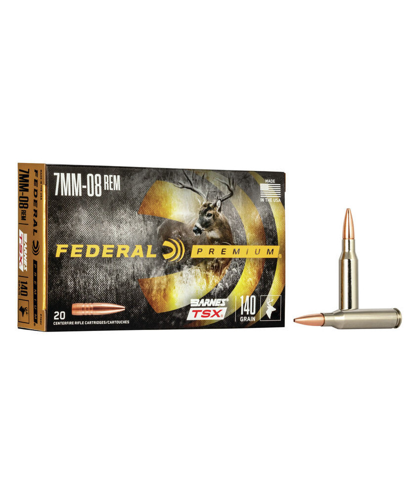 Munición metálica FEDERAL Barnes TSX - 7mm-08 - 140 grains