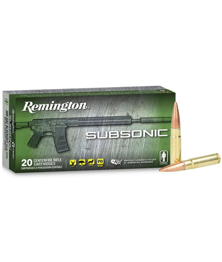 Munición metálica REMINGTON Subsonic - 300 AAC Blk - 220 grains