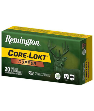 Munición metálica REMINGTON Core-Lokt Copper HP - 243 Win. - 85 grains
