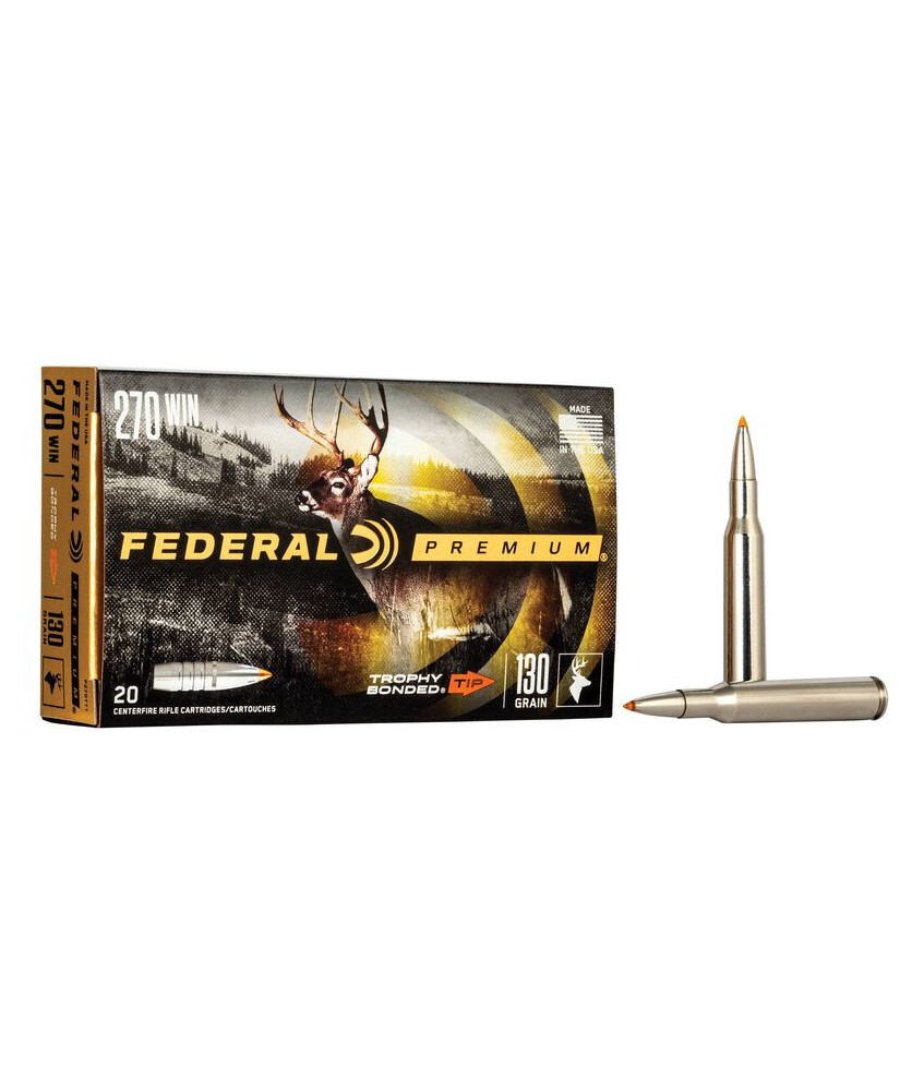 Munición metálica FEDERAL Trophy Bonded Tip - 270 Win. - 130 grains
