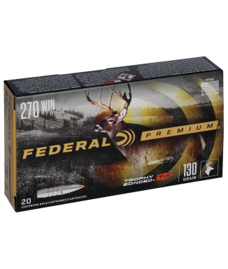 Munición metálica FEDERAL Trophy Bonded Tip - 270 Win. - 130 grains