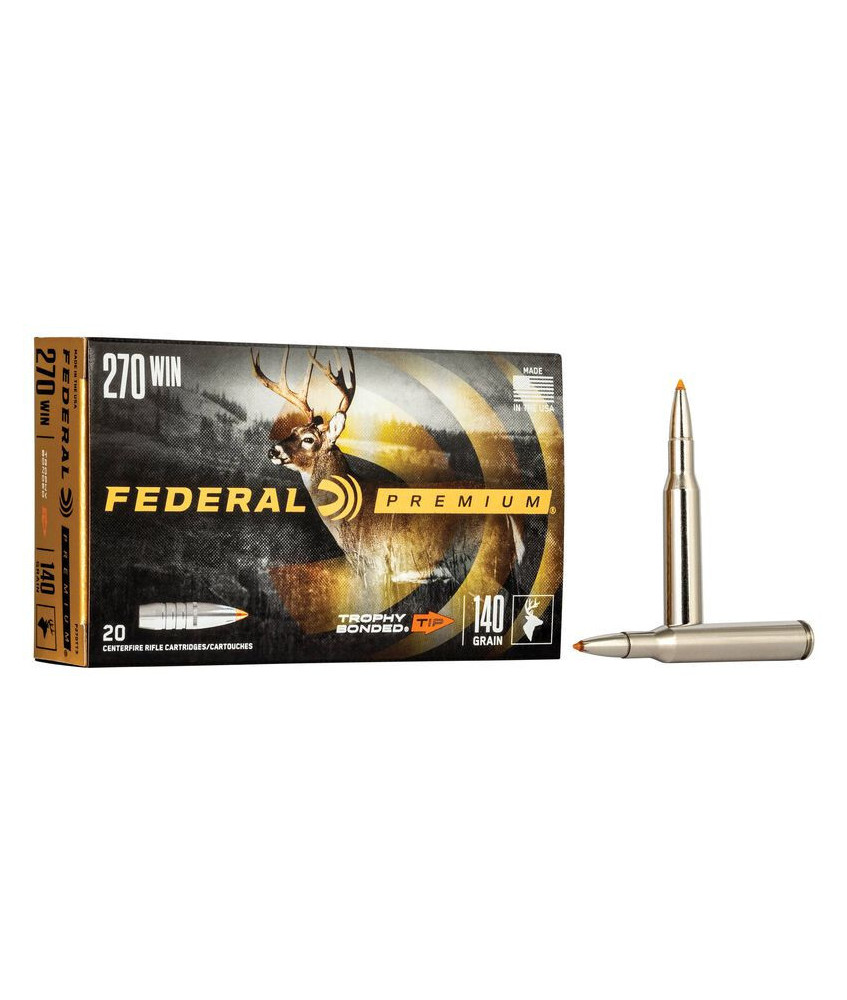 Munición metálica FEDERAL Trophy Bonded Tip - 270 Win. - 140 grains