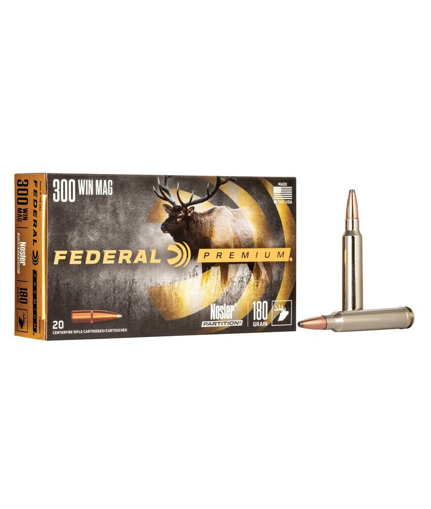 Munición metálica FEDERAL Nosler Partition - 300 Win. Mag. - 180 grains