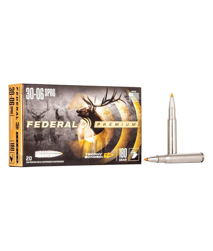 Munición metálica FEDERAL Trophy Bonded Tip - 30-06 - 180 grains