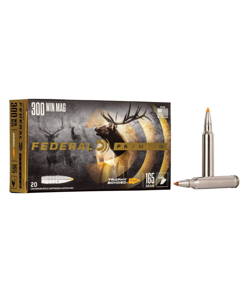 Munición metálica FEDERAL Trophy Bonded Tip - 300 Win. Mag. - 165 grains