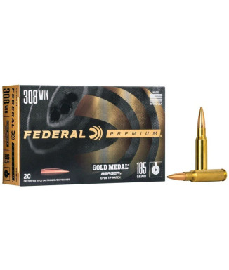 Munición metálica FEDERAL Gold Medal Berger - 308 Win. -...