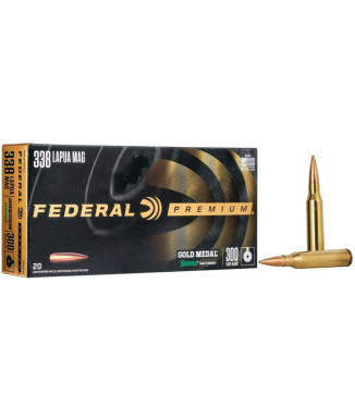 Munición metálica FEDERAL Gold Medal Sierra MatchKing - 338 Lapua Mag. - 300 grains