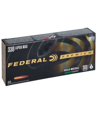Munición metálica FEDERAL Gold Medal Sierra MatchKing - 338 Lapua Mag. - 300 grains