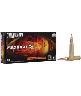 Munición metálica FEDERAL Fusion Tipped - 7mm. Rem. Mag. - 175 grains