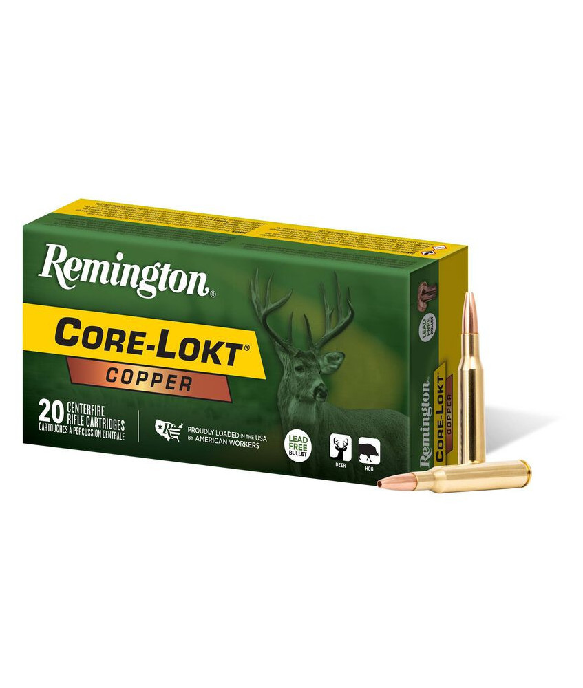 Munición metálica REMINGTON Core-Lokt Copper HP - 270 Win. - 130 grains