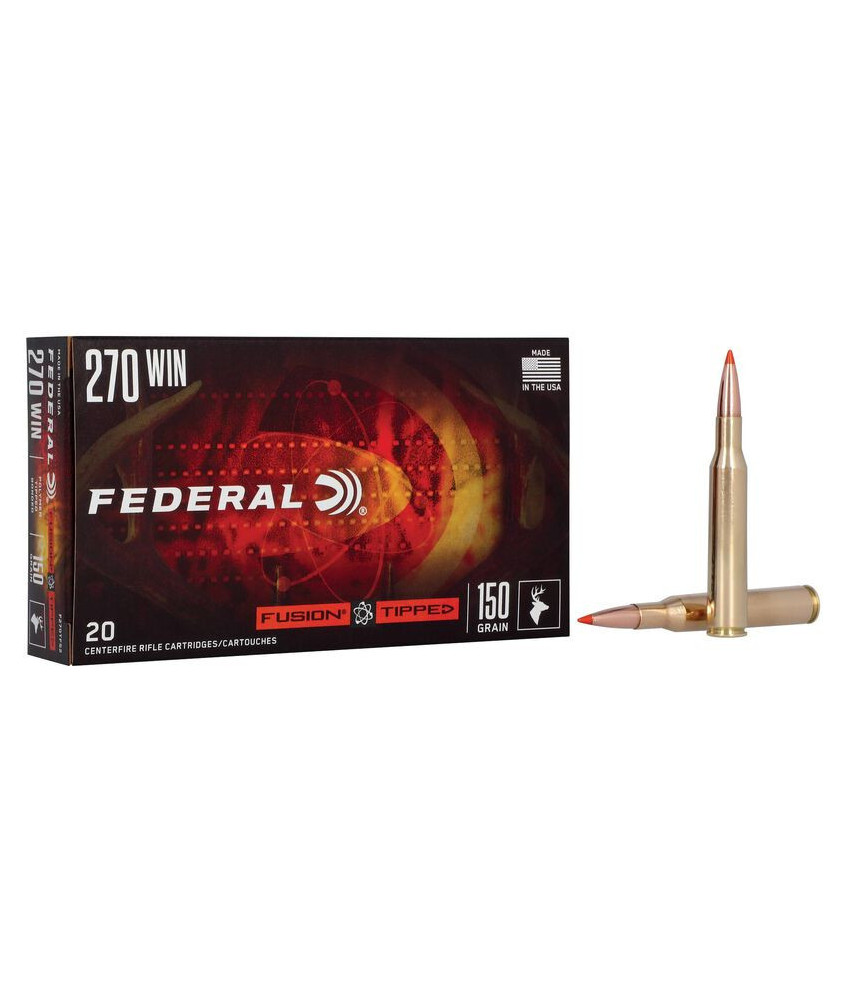 Munición metálica FEDERAL Fusion Tipped - 270 Win. - 150 grains