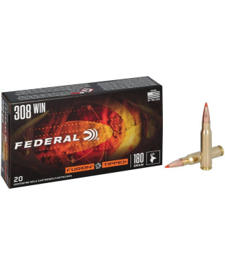 Munición metálica FEDERAL Fusion Tipped - 308 Win. - 180 grains
