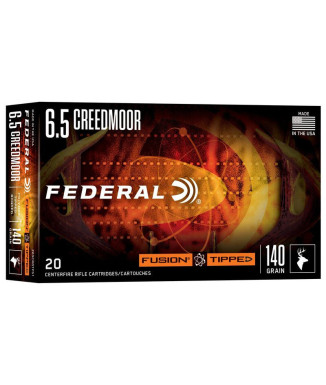 Munición metálica FEDERAL Fusion Tipped - 6.5 Creedmoor - 140 grains