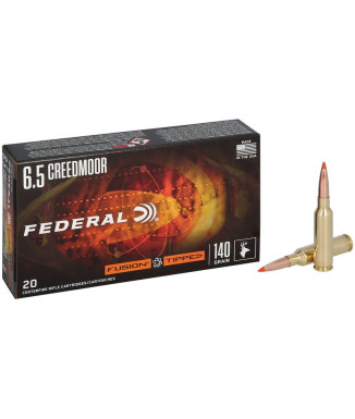 Munición metálica FEDERAL Fusion Tipped - 6.5 Creedmoor - 140 grains