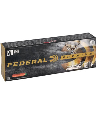 Munición metálica FEDERAL Trophy Copper - 270 WSM - 130 grains