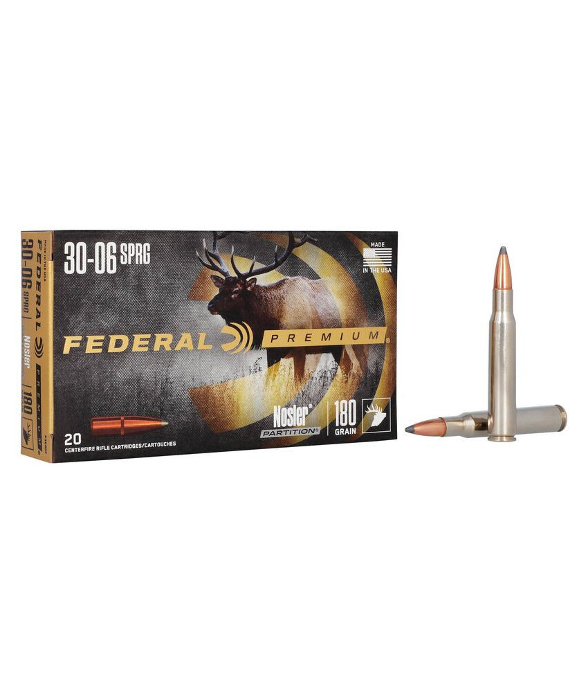 Munición metálica FEDERAL Nosler Partition - 30-06 - 180 grains