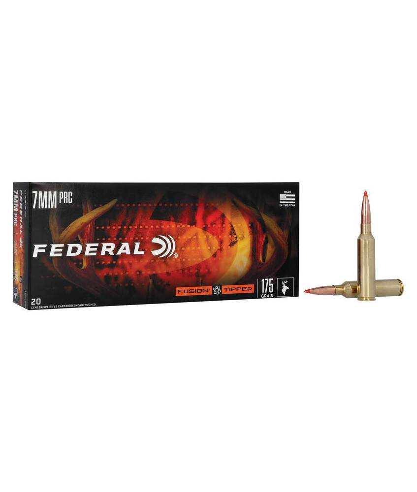 Munición metálica FEDERAL Fusion Tipped - 7mm. PRC - 175 grains