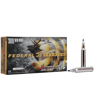 Munición metálica FEDERAL Terminal Ascent - 300 Win. Mag. - 175 grains