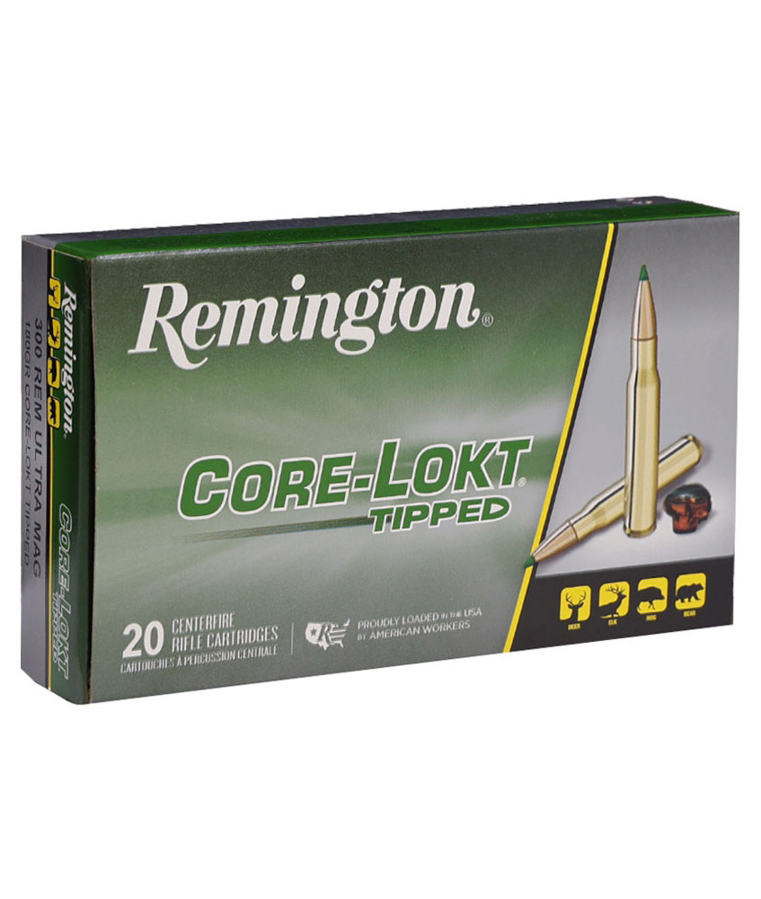 Munición metálica REMINGTON Core-Lokt Tipped - 300 RUM - 180 grains