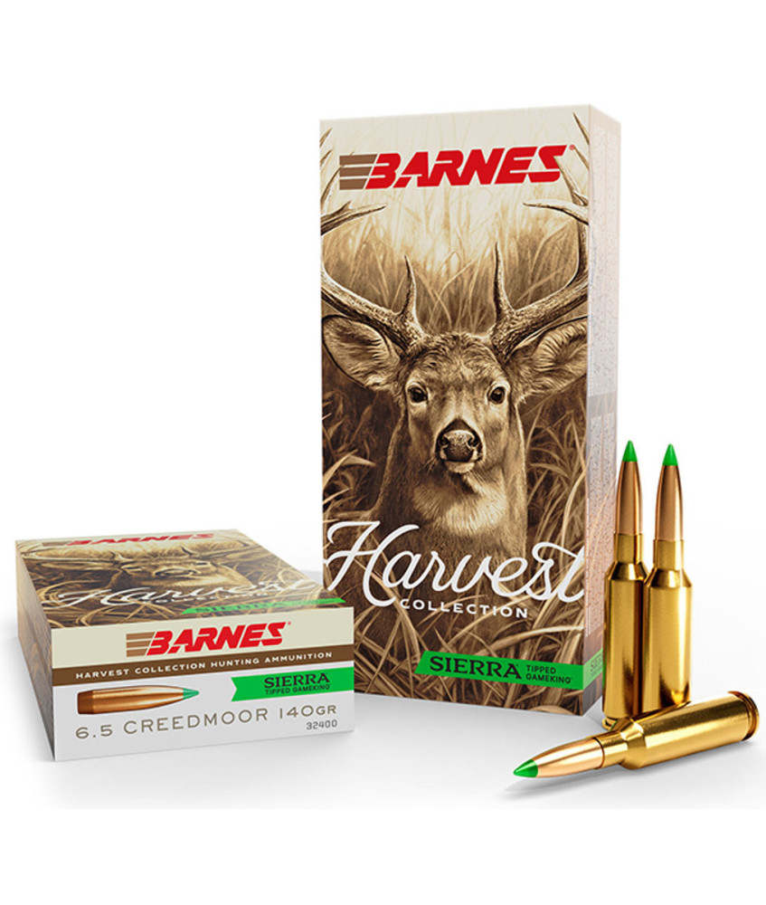 Munición metálica BARNES Harvest Collection Sierra Tipped GameKing - 6.5 Creedmoor - 140 grains