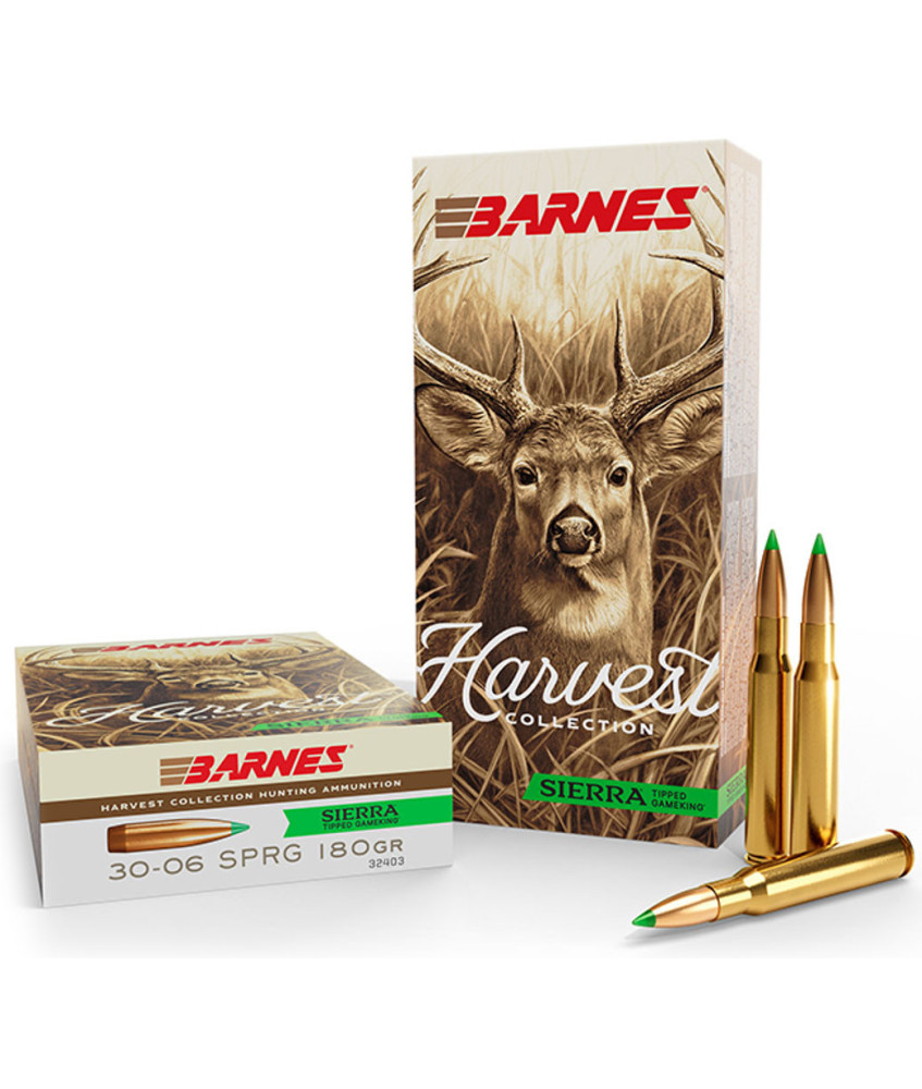 Munición metálica BARNES Harvest Collection Sierra Tipped GameKing - 30-06 - 180 grains