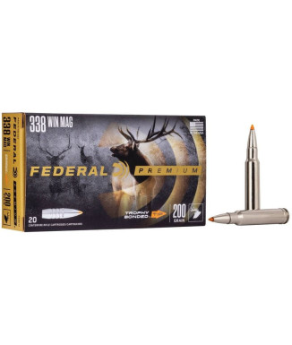 Munición metálica FEDERAL Trophy Bonded Tip - 338 Win. Mag. - 200 grains