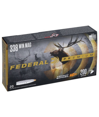 Munición metálica FEDERAL Trophy Bonded Tip - 338 Win. Mag. - 200 grains