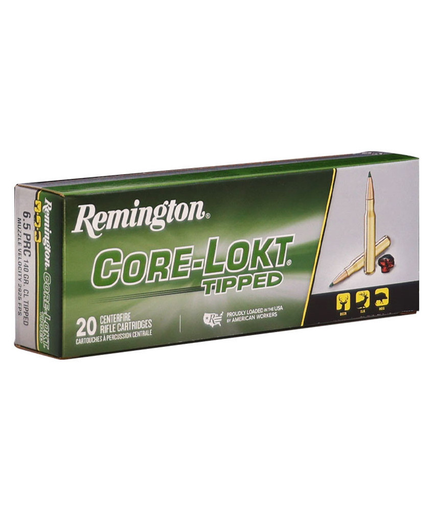 Munición metálica REMINGTON Core-Lokt Tipped - 6.5 PRC - 140 grains