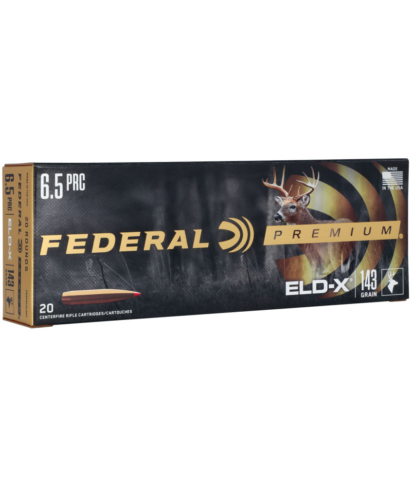 Munición metálica FEDERAL ELD-X - 6.5 PRC - 143 grains