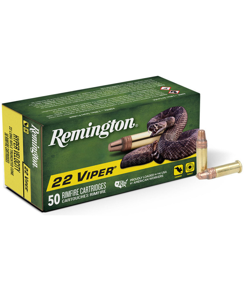 Munición REMINGTON .22 LR Viper - Hiper V - 36 grains