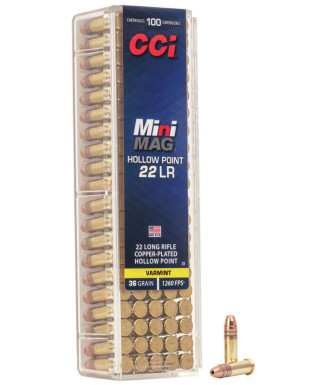 Munición CCI Mini-Mag - .22 LR - 36 grains - CPHP