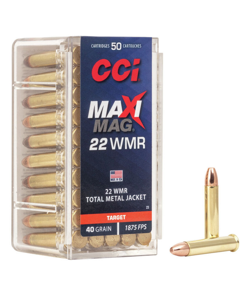 Munición CCI Maxi-Mag - .22 WMR - 40 grains - TMJ