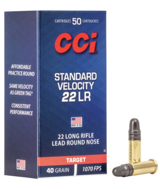 Munición CCI Standard Velocity - .22 LR - 40 grains - LRN