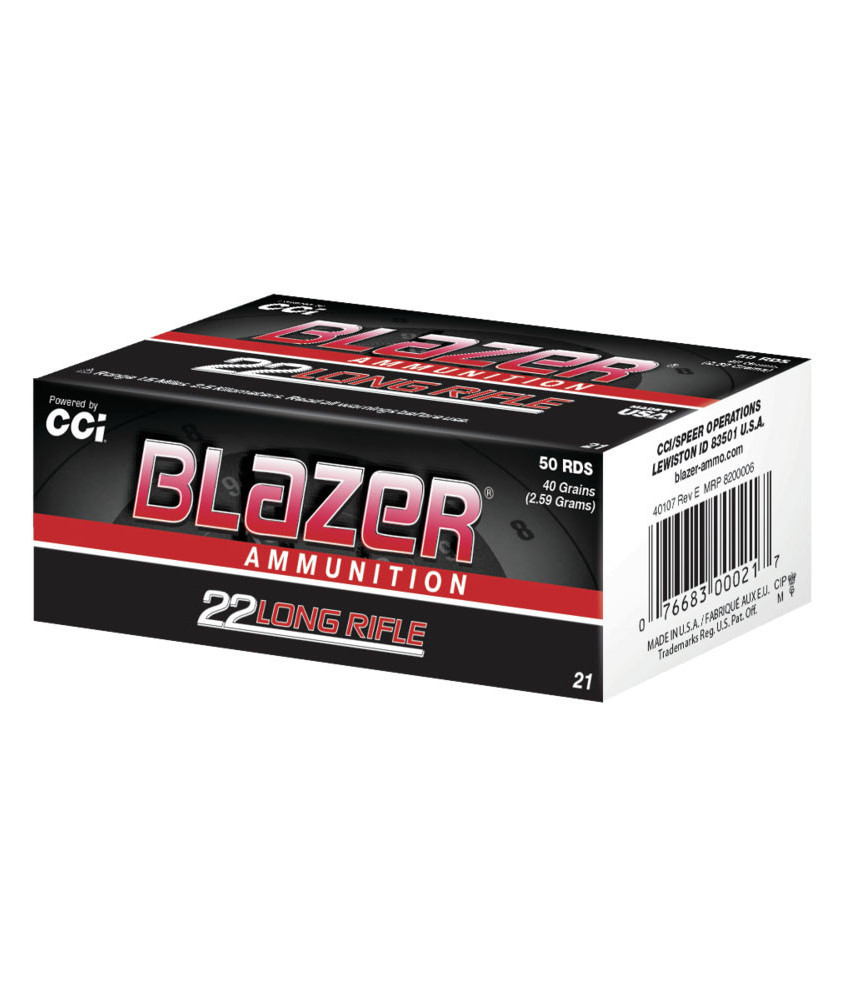 Munición CCI Blazer - .22 LR - 40 grains - LRN