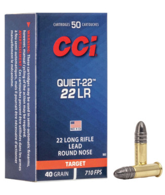 Munición CCI Quiet-22 - .22 LR - 40 grains - LRN