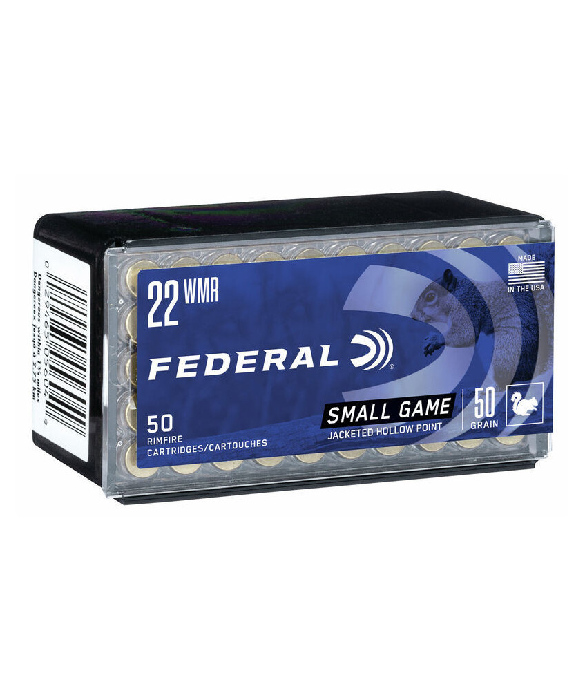 Munición FEDERAL Small Game - .22WMR - 50 grains - JHP