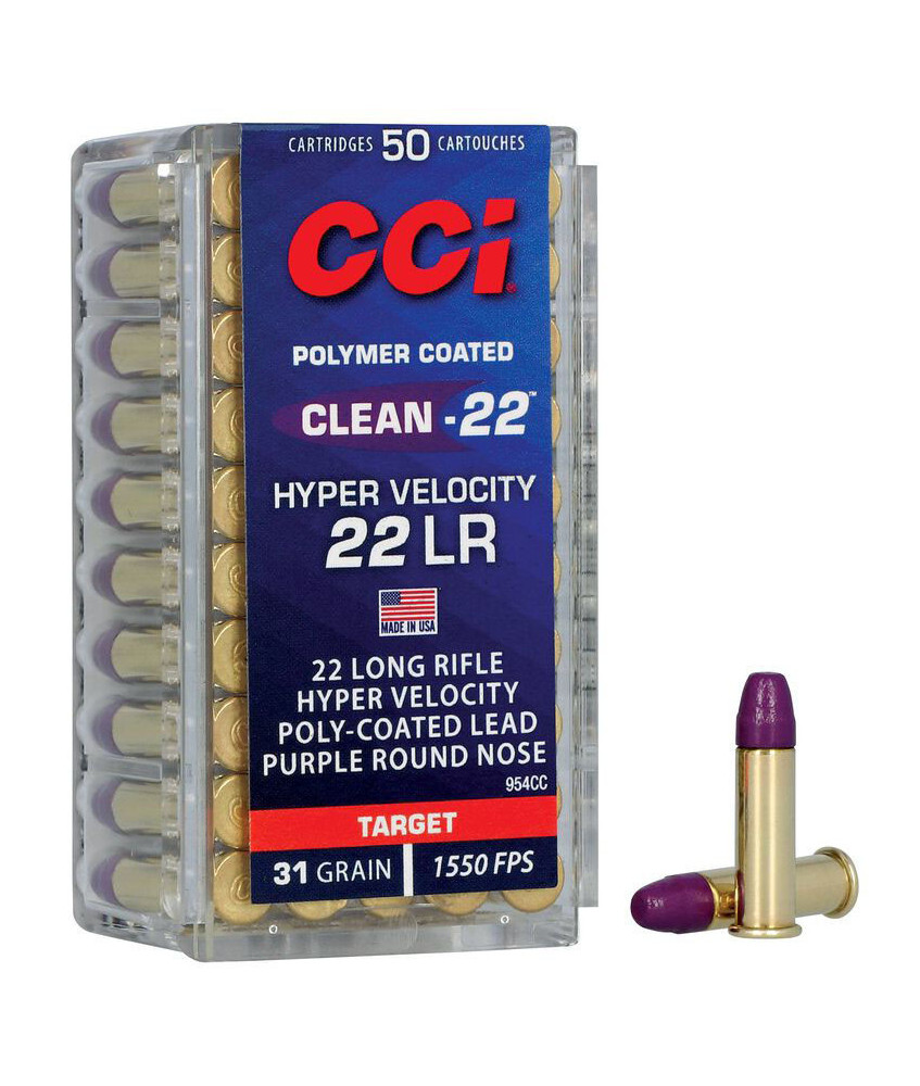 Munición CCI Clean-22 Hyper Velocity - .22 LR - 31 grains - LN