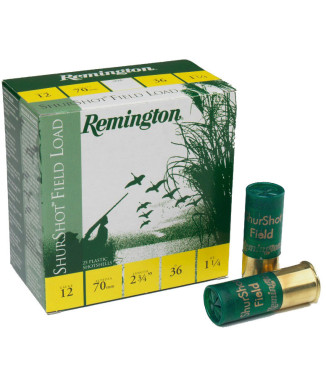 Cartuchos de caza 12/70 REMINGTON Shurshot 36gr. P-6