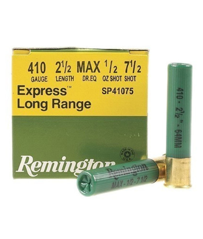 Cartuchos de caza .410/67 REMINGTON EXPRESS Extra Long Range 20gr. P-7.5