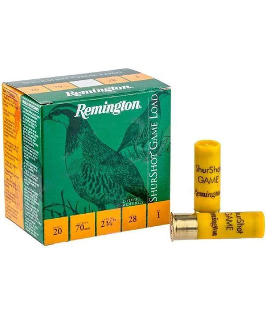 Cartuchos de caza 20/70 REMINGTON Shurshot 28gr. P-3