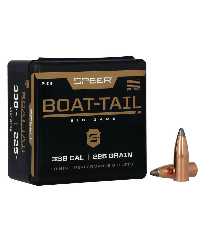 Puntas de bala SPEER Boat-Tail - .338" - 225 grains