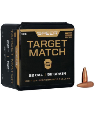 Puntas de bala SPEER Target Match - .224" - 52 grains
