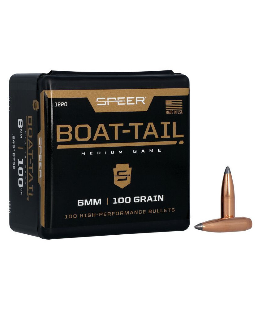 Puntas de bala SPEER Boat-Tail - .243" - 100 grains