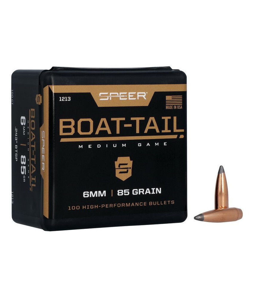 Puntas de bala SPEER Boat-Tail - .243" - 85 grains