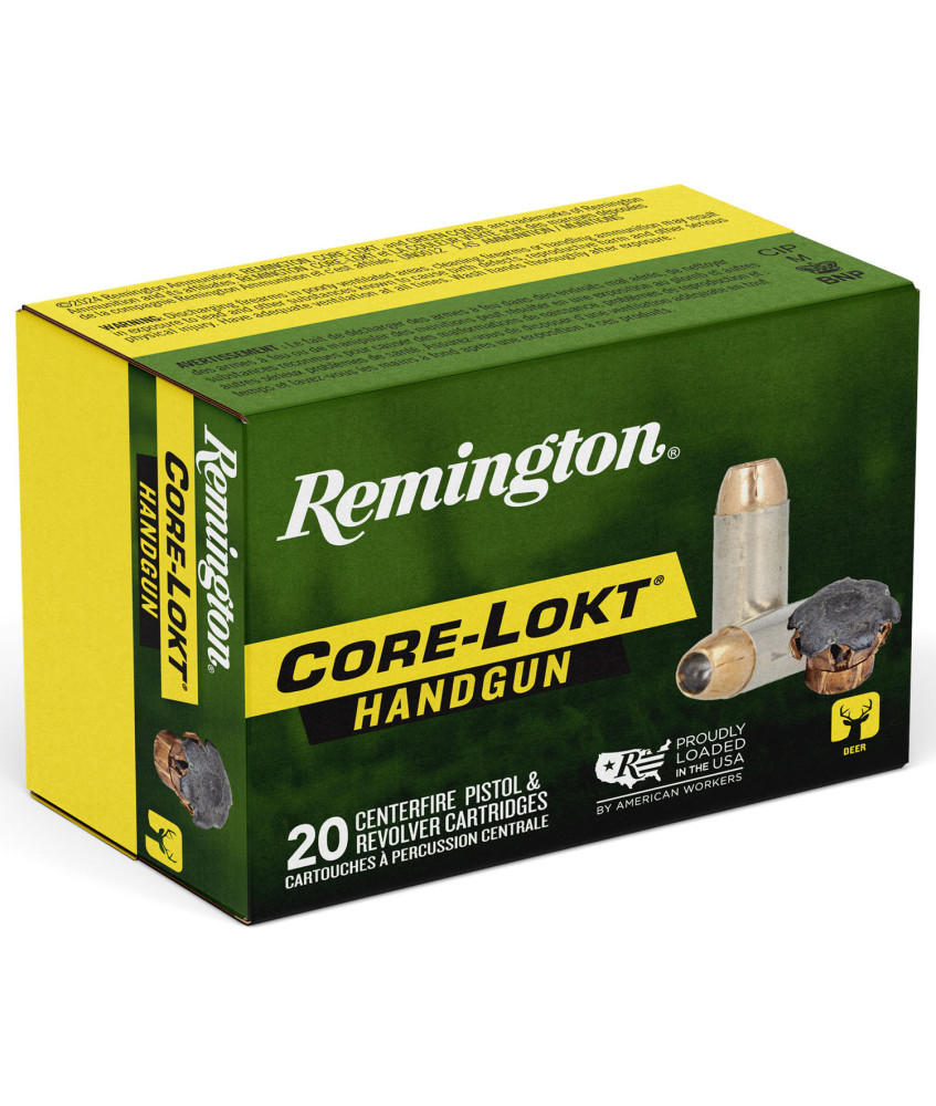 Munición REMINGTON CORE-LOKT Handgun - 44 Rem. Mag. - 240 grains - HP Core-Lokt